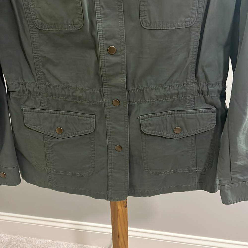 Talbots Women's Olive Green Utility Jacket - Picture 5 of 7